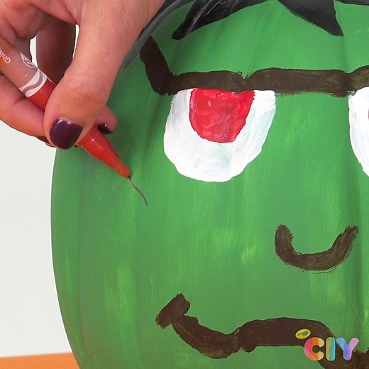 1.7K views · 47 reactions | It’s alive... with Crayola Paint, of course! This Frankenstein Pumpkin Painting craft is a no-brainer. Display it as a DIY pumpkin decoration at your monster bash  #CrayolaHalloween Visit our website for a step-by-step guide: https://bit.ly/48x4zsW | Crayola | Facebook