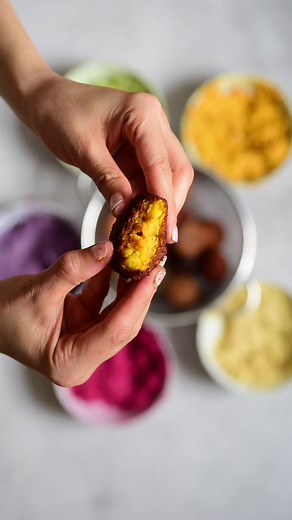 Colorful Rainbow Falafel Recipe | Lebanese Cuisine