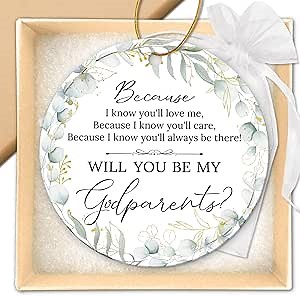 ZAGKOO Godparents Proposal Gift - Catholic Godparent Gift from Godchild