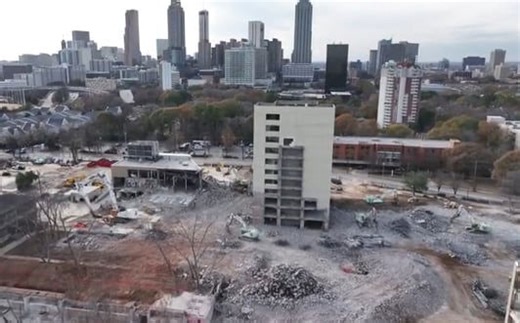 Demolition nearly complete at Atlanta Medical Center site