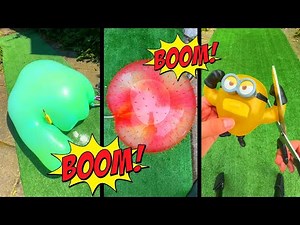 Inflating Toys until they BLOW!💥 (HUGE POP)