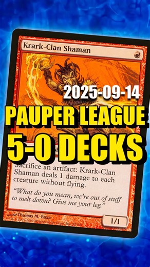 UNDEFEATED MTG Pauper League Decklists (2025-09-14) #davidroyale #pauper #paupermtg