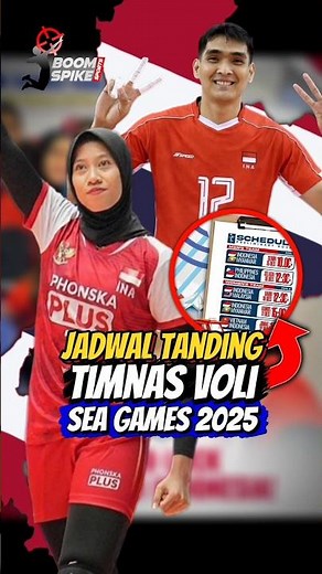 Jadwal pertandingan timnas voli sea games 2025 #boomspikesports #bola #voli #shorts