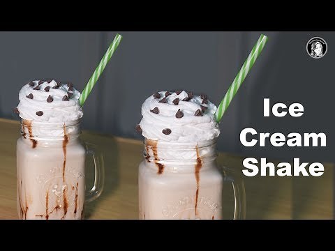 Ice Cream Shake Recipe - Vanilla Ice Cream Milkshake - Kitchen With Amna