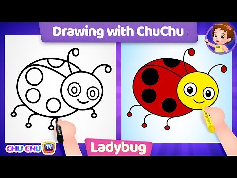 How to Draw a Ladybug? - Drawing with ChuChu – ChuChu TV Drawing for Kids Easy Step by Step