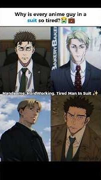 Why is every anime guy in a suit so tired?💼 #jjk #nanami #higuruma