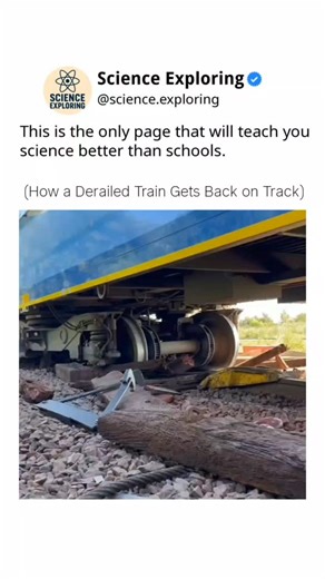 Science on Instagram: "Ever wondered how a derailed train coach is lifted and placed back on track? 🚆💪 This incredible engineering process, called re-railing, involves precision, teamwork, and heavy machinery working in perfect sync. A true example of human innovation in motion! ⚙️✨ . . . #TrainEngineering #RailwayTechnology #ScienceExploring #EngineeringMarvel #TrainRecovery #MechanicalEngineering #HumanInnovation #RailwayMaintenance #EngineeringProcess #AmazingEngineering #TrainFacts #Engine