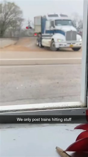 Trains Hitting Stuff on Instagram: "Trains: 1. Everything else: 0. Music by: @therealjimmyfm - ALOFOQUE #TrainHitsStuff#TrainCollision #TracksideFails #WreckedByTrain #TrainDontStop"