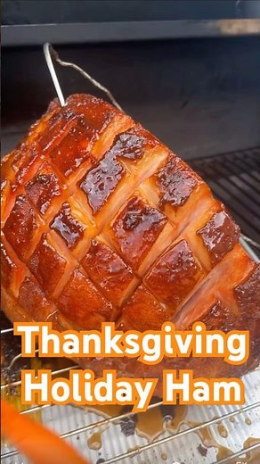 Double Smoked Juicy Ham with Brown Sugar Honey Bourbon Glaze Cooking Tutorial #holidaycooking #ham