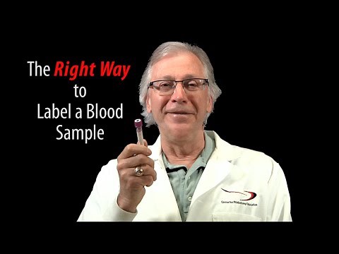The Zen of Phlebotomy: How To Label a Blood Sample