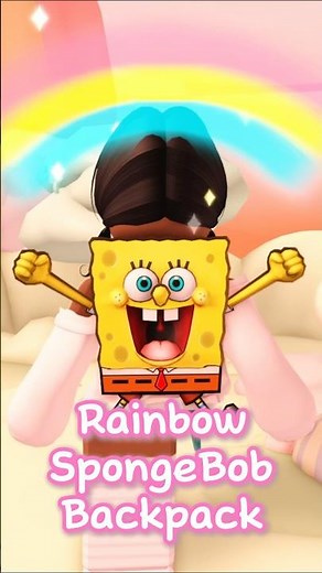 SpongeBob Rainbow Backpack! #adoptme #adoptmeroblox #adoptmeupdate #adoptmepets #adoptmetrading