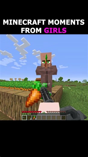 MINECRAFT MOMENTS FROM GIRLS #minecraft #minecraftmemes #gaming #shorts