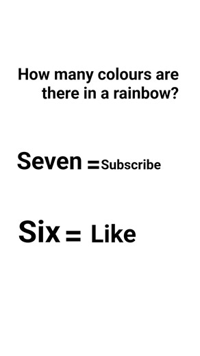 how many colours are there in a rainbow?