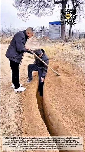 Compact Trenching Machine for Fast Farm Irrigation Channels #9work