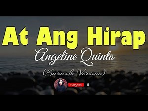 At Ang Hirap - Angeline Quinto | HD Karaoke Version
