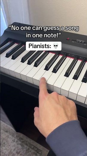 Can You Guess This Song With ONE Note?🤔 #pianoo #music #tutorial