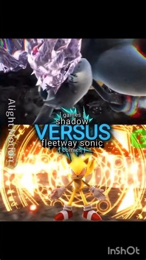 shadow vs fleetway sonic