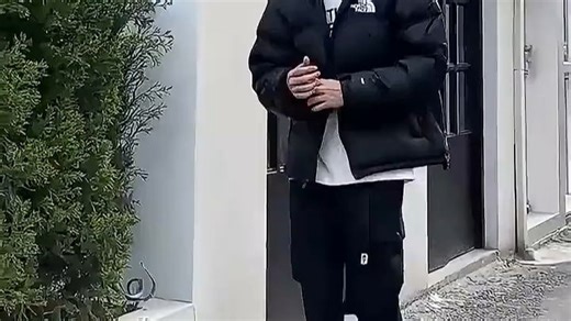 北面（The North Face）韩版1996系列 25新款修身蓬松羽绒服防寒保暖 李昀锐同款 XL