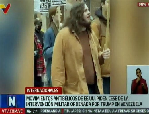 Movimientos antibelicistas en EE. UU. exigen el cese de la intervención en Venezuela