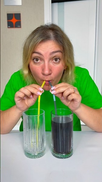 She can’t drink 🥤