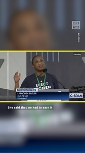 Listen to Laphonza Butler's stirring defense of abortion rights during a 2022 rally in Washington, D.C., shortly before the Supreme Court's Dobbs decision. On October 1, the office of California Gov. Gavin Newsom announced that he would be appointing Butler, the president of abortion rights organization EMILY's List, as the state's new interim U.S. senator. Butler will be succeeding Dianne Feinstein, who died on September 29 at the age of 90. The appointment makes Butler the first out LGBTQIA pe