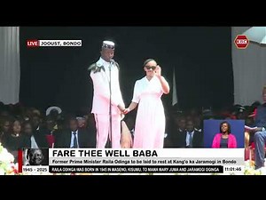 Raila Odinga Junior Eulogizes his Dad Raila Odinga During the Funeral Service in Bondo