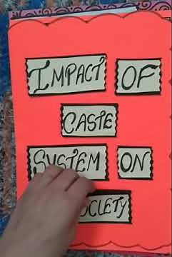 Sociology project class 12th CASTE SYSTEM 💫#castesystem #sociology #class12 #projects #project #art