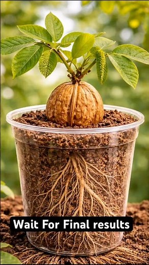 How To Grow Walnut Tree At Home in USA 🌰 | Fast Germination & Easy Pot Method #Shorts #WalnutTree