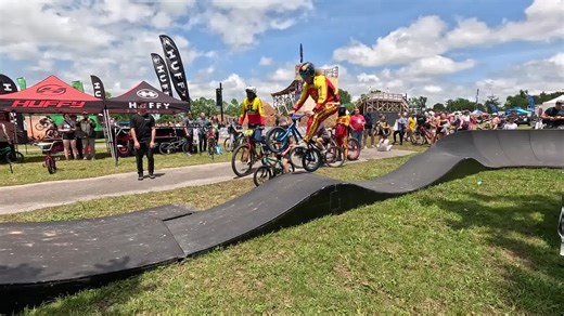 Can a tiny pump track really be fun? You better believe it! Especially when the SE Crew is onsite! Bentonville Bike Fest presented by Mobil1 | SE Bikes