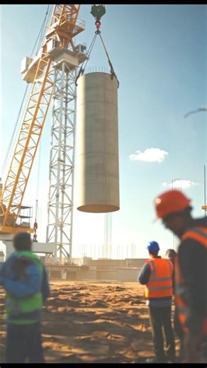 Crane Cable Snap – Concrete Cylinder Drop😱😰😩