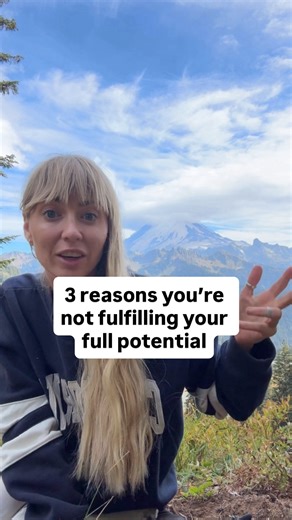 Step into your full potential with these 3 things 👇🏼 1. Gain the capacity to feel your full spectrum of emotions healthily — when you’re shutting down your emotions and staying disconnected from your body you’re blocking yourself out from emotions you want to feel too (like happiness, joy, and fulfillment). 2. Learn how to regulate your emotions. I wish I could translate how many things in your life improve when you have a more regulated nervous system — from being more focused, productive, le