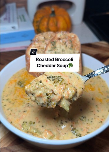 Delicious Roasted Broccoli Cheddar Soup Recipe