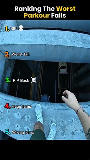 Ranking worst parkour fails💀