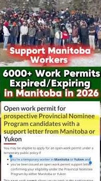 Support Manitoba Skilled Workers for work permit extension in 2026🙏🏽🇨🇦 #winnipeg #workpermit