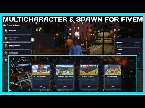 Renzu Multicharacter and Spawn*FREE* | FiveM Roleplay Scripts | FiveM Tutorial 2023 | MJ DEVELOPMENT