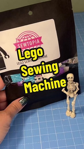A mini lego sewing machine?! Big thank you to Lindsay and ger Mom for this Lego sewing machine! Lego Sewing machine from @Sewtopia #mrbones #legostopmotion #stopmotionanimation #legobuild #legos #legogames