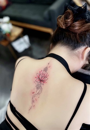 Mẫu xăm hoa sen – lotus tattoo mini