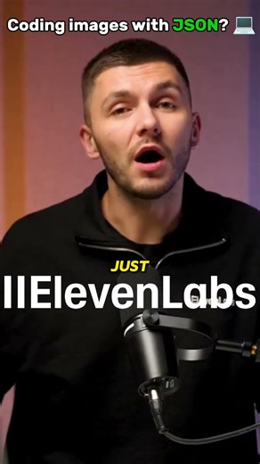 Coding images with JSON? 💻@elevenlabsio