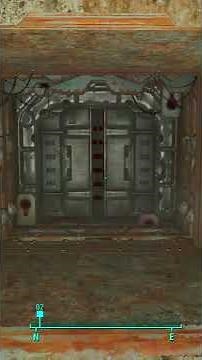 🔵 Fallout 4 - Super SATISFYING Secret Vault Door Open! The Mechanist Lair #shorts #fallout