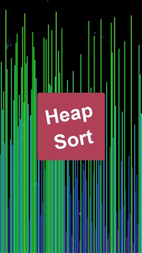 Bip Bop Bip Boop Algorithmic Sorting | Need guaranteed O(n log n) performance with no surprises? 💙💚 Heap Sort builds a BINARY HEAP structure, then systematically extracts the... | Instagram