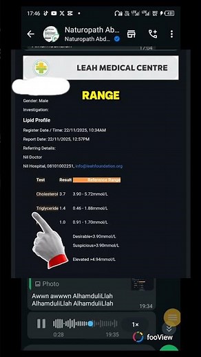 Lipid profile test results interpretation by naturopath Abdullah.