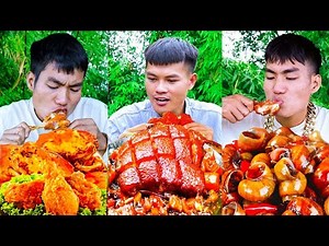 Thánh ăn gà rán KFC ớt cay! | Mukbang vui nhộn | TikTok Video - Lang Lieu