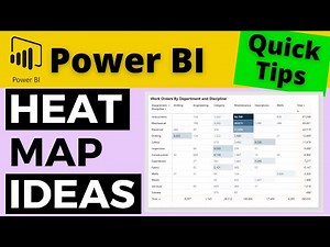 QT#82 - Improving the Design of a matrix visual HEAT MAP in Power BI