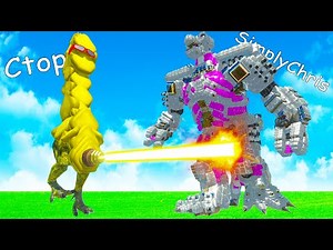 We Created BananaZilla to Fight Mechagodzilla in Animal Revolt Battle Simulator Multiplayer!
