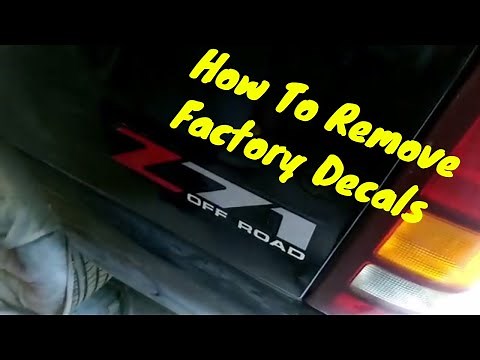How To Remove Factory Decals Off Your Car Or Truck | Do It Yourself
