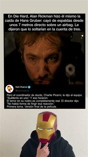 El miedo de Alan Rickman en Duro de Matar era completamente real #shorts