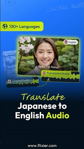 Translate Japanese Audio to English with Flixier! 🌍🔊