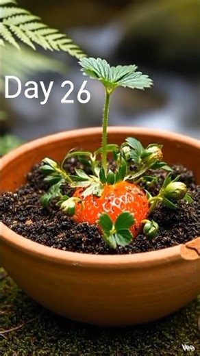 Strawberry Sprouting Time-Lapse 🍓 | Amazing Growth in Minutes!”Ai video