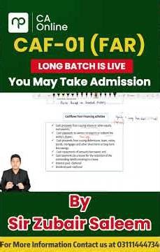 CAF 01 – Equity Explained | By Sir Zubair Saleem | ICAP CA Pakistan l #viral #caf