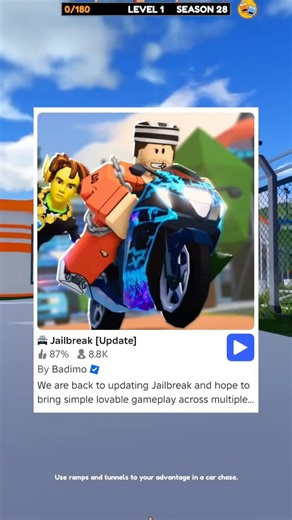 Jailbreak Map‼️ You have to be stuck with your friends!!! - Jailbreak #fyp #roblox #jailbreak #ga...
